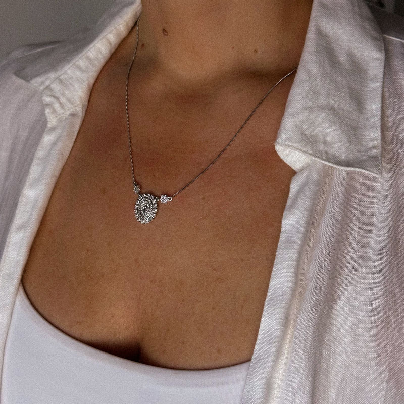 COLAR MEDALHA N.S. DAS GRAÇAS CLASSIC