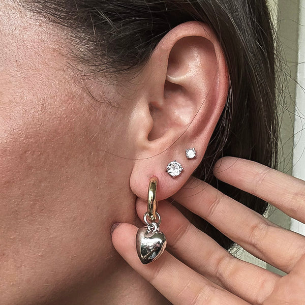 ARGOLA PINGENTE CORAÇÃO