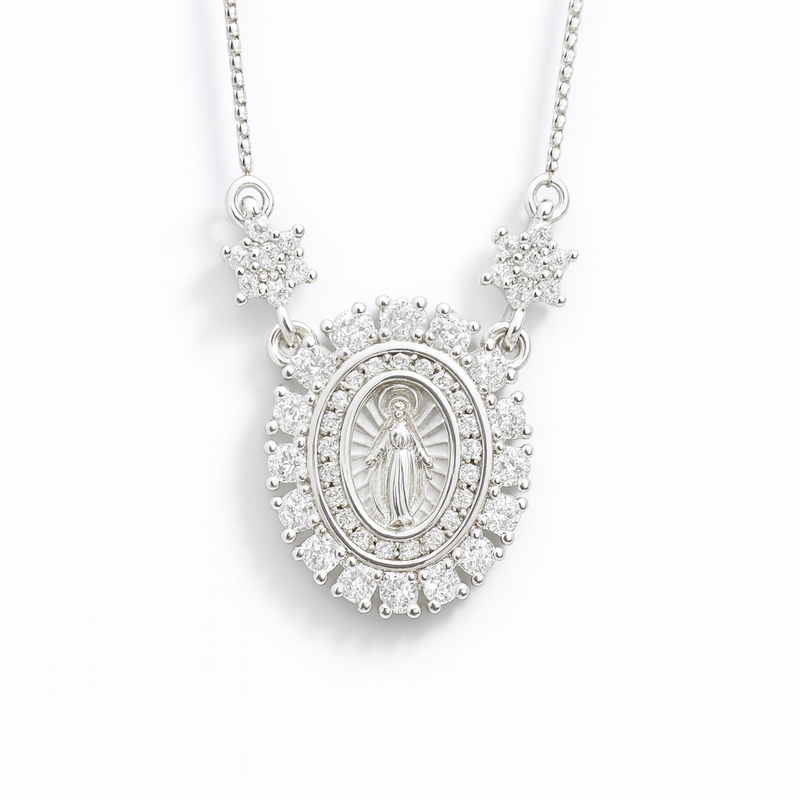 COLAR MEDALHA N.S. DAS GRAÇAS CLASSIC