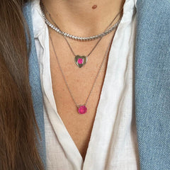 COLAR PONTO DE LUZ PINK